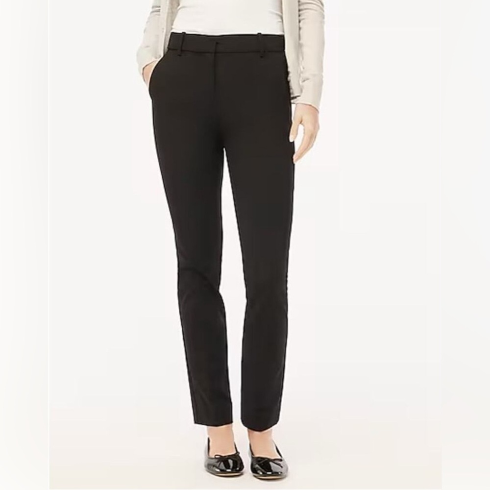 J. Crew Black Straight Leg Maddie Pant